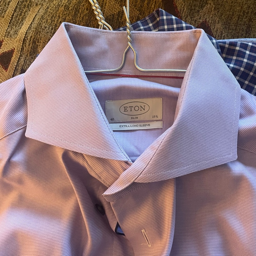 Eton dress shirt 15.5 / 40 slim.  (15.5 36/37) tall